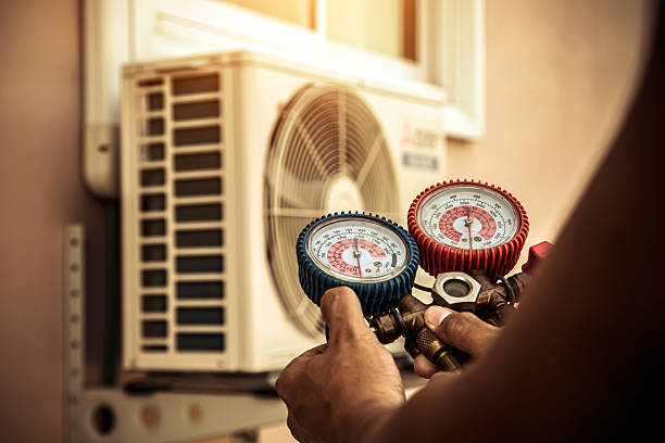 Professional Hvac technician working in Germantown, MD